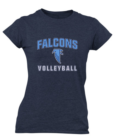 West Rowan Falcons Volleyball Women's Premium SS T-Shirt
