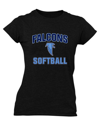 West Rowan Falcons Softball #1 Women's SS T-Shirt