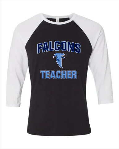 West Rowan Falcons Teacher Men's Baseball T-Shirt