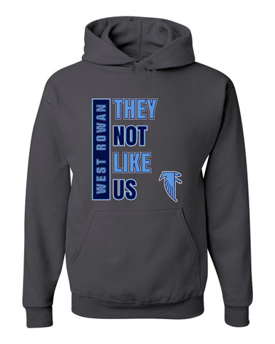 West Rowan Falcons They Not Like Us #1 Men's Premium Hoodie