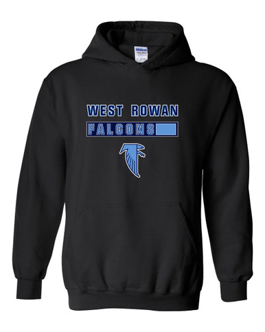 West Rowan Falcons Mascot #7 Men's Hoodie