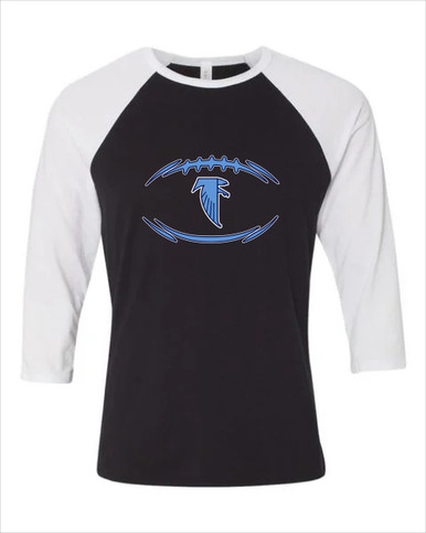 West Rowan Falcons Football #3 Men's Baseball T-Shirt