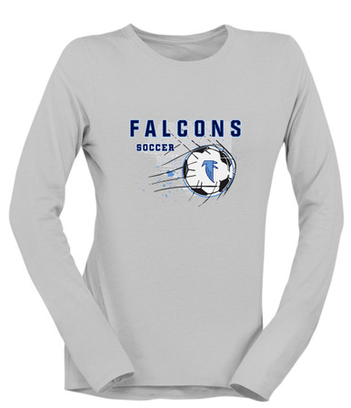 West Rowan Falcons Soccer #2 Women's LS T-Shirt