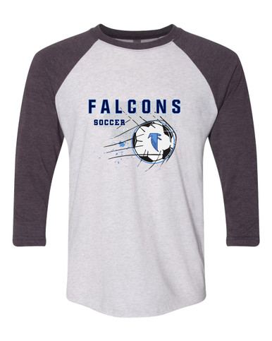 West Rowan Falcons Soccer #2 Women's Baseball T-Shirt