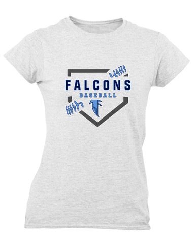 West Rowan Falcons Baseball #2 Women's SS T-Shirt
