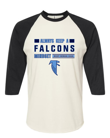 West Rowan Falcons Mindset Women's Baseball T-Shirt