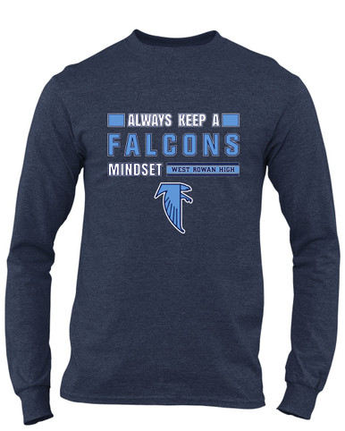 West Rowan Falcons Mindset Men's Premium LS T-Shirt