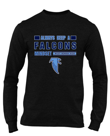 West Rowan Falcons Mindset Men's LS T-Shirt