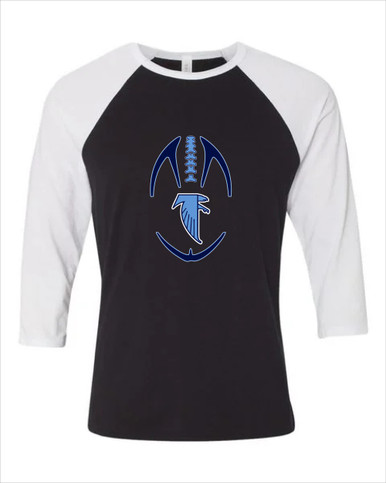 West Rowan Falcons Football #4 Women's Baseball T-Shirt