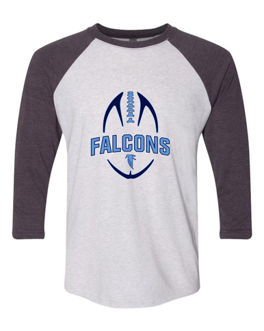 West Rowan Falcons Football #5 Women's Baseball T-Shirt