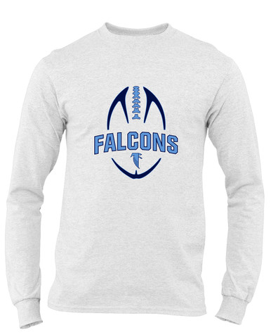 West Rowan Falcons Football #5 Men's LS T-Shirt