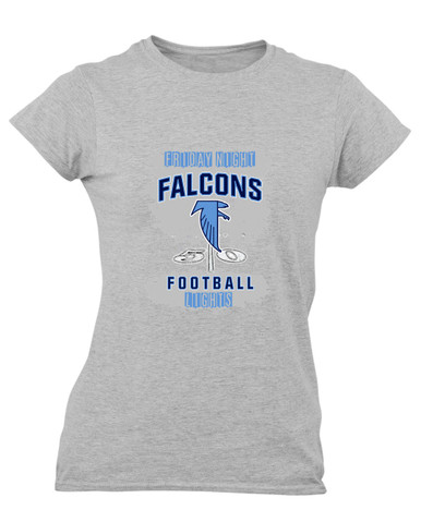 West Rowan Falcons Football #6 Women's SS T-Shirt