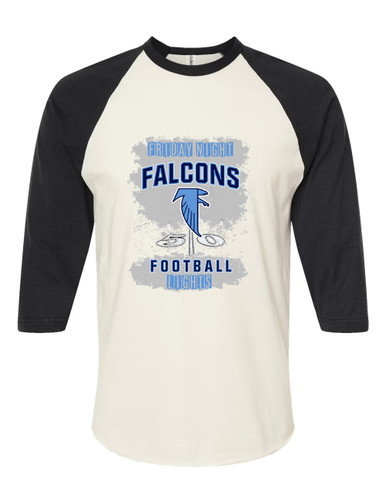 West Rowan Falcons Football #6 Men's Baseball T-Shirt