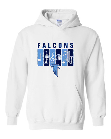 West Rowan Falcons Band # 2 Men's Hoodie