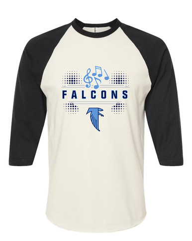 West Rowan Falcons Band # 3 Women's Baseball T-Shirt