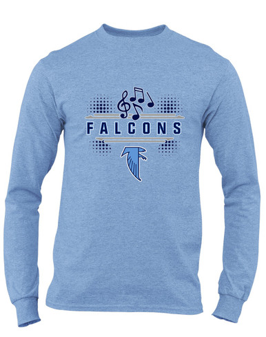 West Rowan Falcons Band # 3 Men's LS T-Shirt