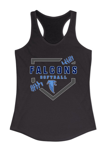 West Rowan Falcons Softball #2 Women's Tank Top