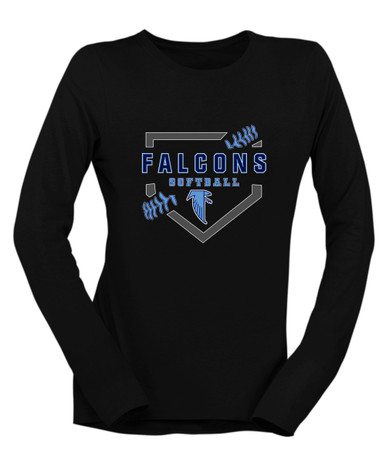 West Rowan Falcons Softball #2 Women's Premium LS T-Shirt