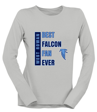 West Rowan Falcons Best Falcon Fan Women's Premium LS T-Shirt