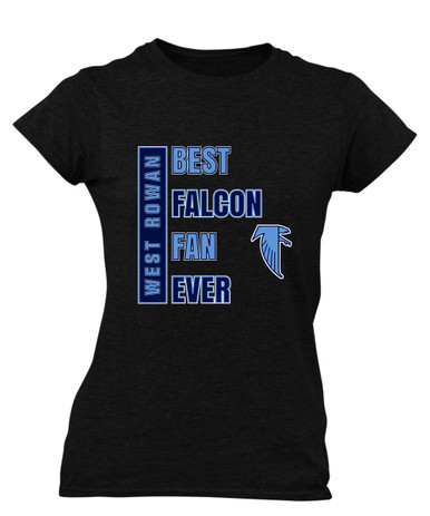 West Rowan Falcons Best Falcon Fan Women's Premium SS T-Shirt