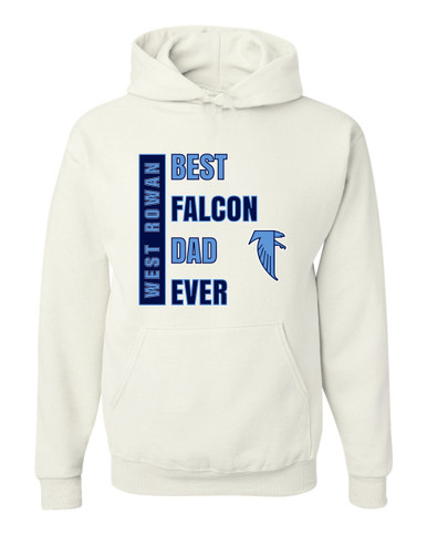 West Rowan Falcons Best Falcon Dad Men's Premium Hoodie