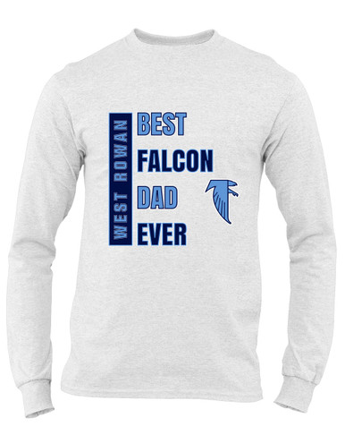 West Rowan Falcons Best Falcon Dad Men's Premium LS T-Shirt