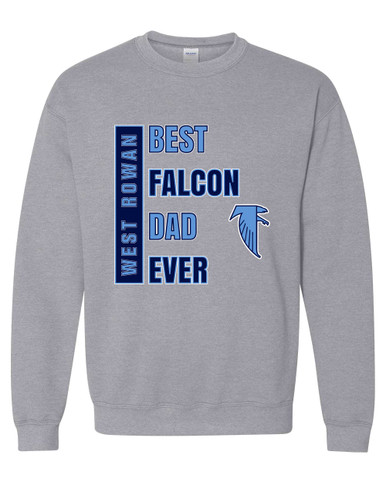 West Rowan Falcons Best Falcon Dad Men's Sweatshirt