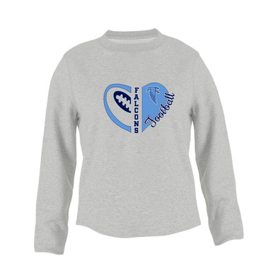 West Rowan Falcons Heart Football Women's Sweatshirt