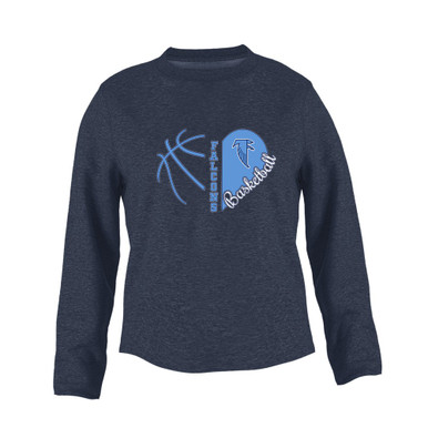 West Rowan Falcons Heart Basketball Women's Sweatshirt