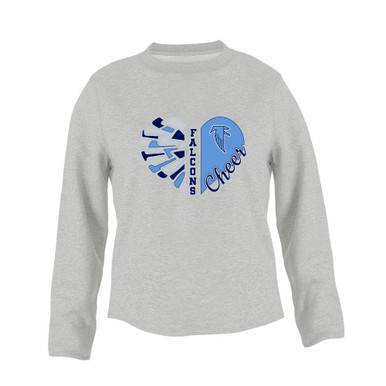 West Rowan Falcons Heart Cheer Women's Sweatshirt
