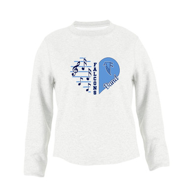 West Rowan Falcons Heart Band Women's Sweatshirt