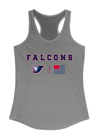 Jordan Falcons Team Colors Flag Women's Tank Top