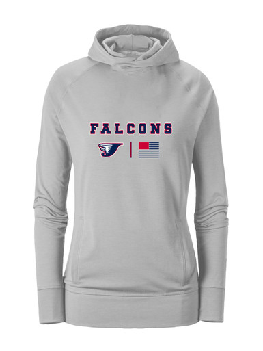 Jordan Falcons Team Colors Flag Women's Hoodie