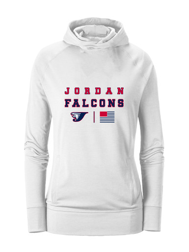 Jordan Falcons Spirit Flag Women's Hoodie