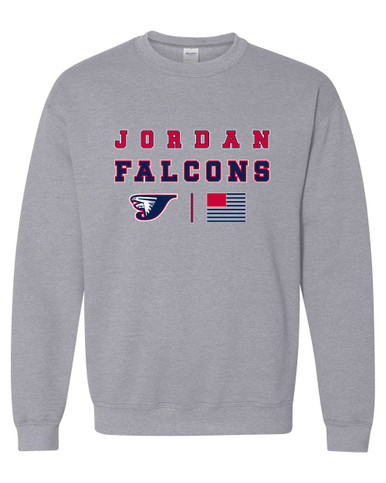 Jordan Falcons Spirit Flag Men's Sweatshirt