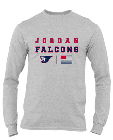 Jordan Falcons Spirit Flag Men's Premium LS T-Shirt