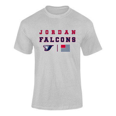 Jordan Falcons Spirit Flag Men's SS T-Shirt