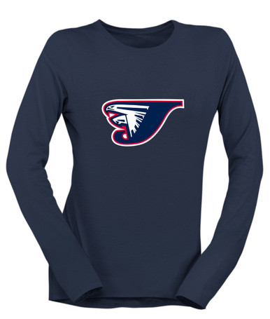 Jordan Falcons Mascot #1 Women's LS T-Shirt