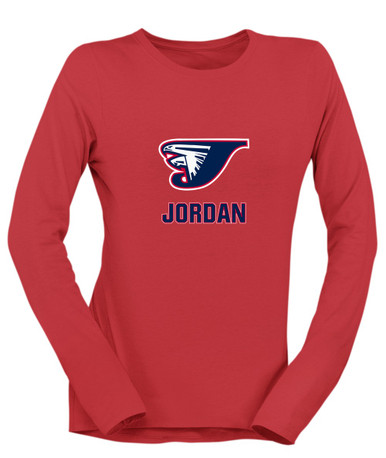Jordan Falcons Mascot #2 Women's Premium LS T-Shirt