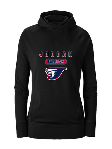 Jordan Falcons Mascot #3 Women's Hoodie