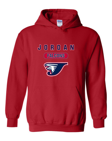Jordan Falcons Mascot #3 Men's Hoodie
