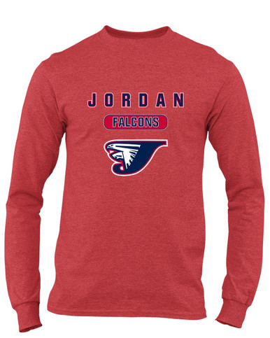 Jordan Falcons Mascot #3 Men's LS T-Shirt