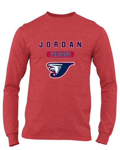 Jordan Falcons Mascot #3 Men's Premium LS T-Shirt