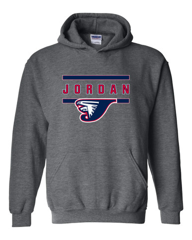 Jordan Falcons Mascot #4 Men's Hoodie