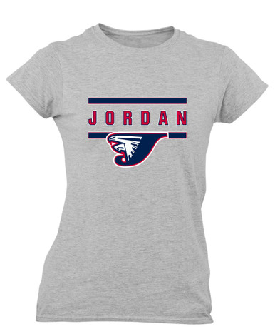 Jordan Falcons Mascot #4 Women's SS T-Shirt