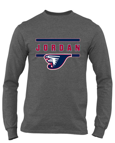 Jordan Falcons Mascot #4 Men's LS T-Shirt