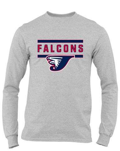 Jordan Falcons Mascot #5 Men's LS T-Shirt