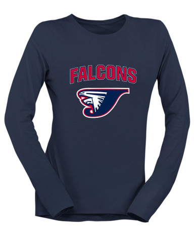 Jordan Falcons Mascot #6 Women's Premium LS T-Shirt