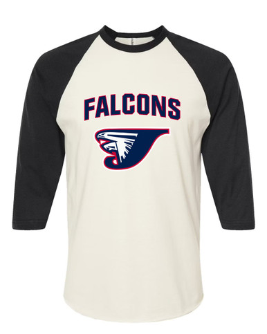 Jordan Falcons Mascot #6 Men's Baseball T-Shirt