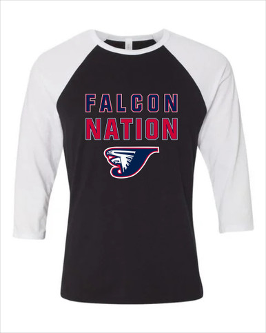 Jordan Falcons Nation #2 Women's Baseball T-Shirt